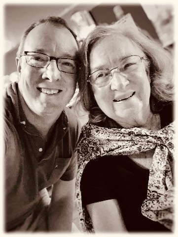 John and his mother, children's-book co-authors