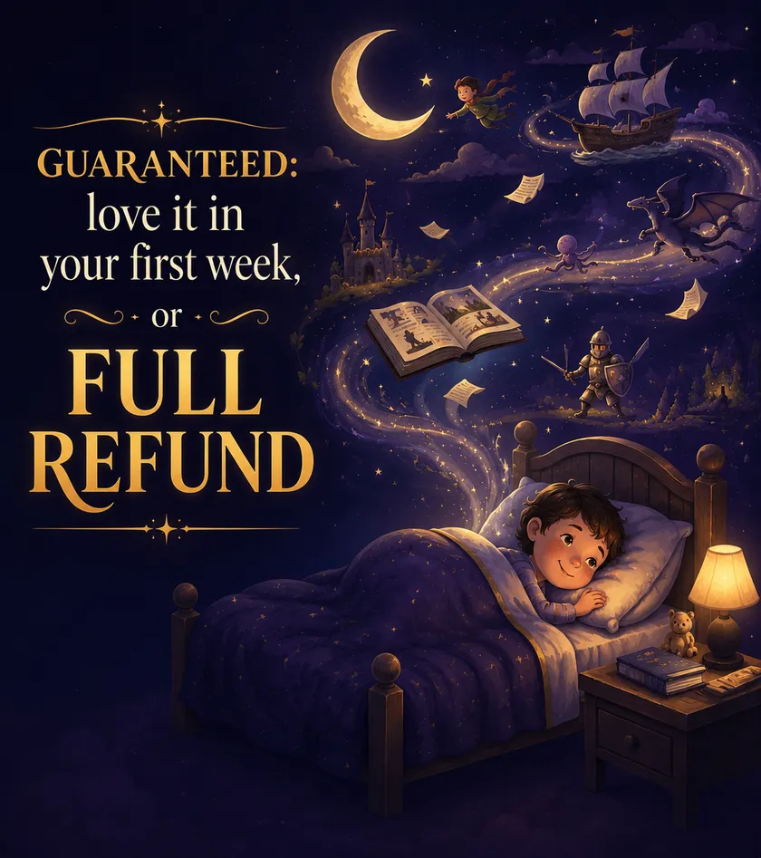 Guaranteed: love it in your first week, or full refund